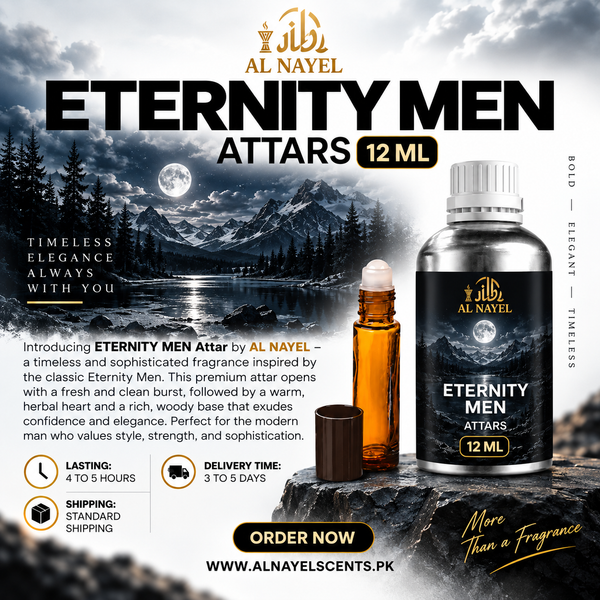 ETERNITY PERFUME OIL - ATTARS 12ML